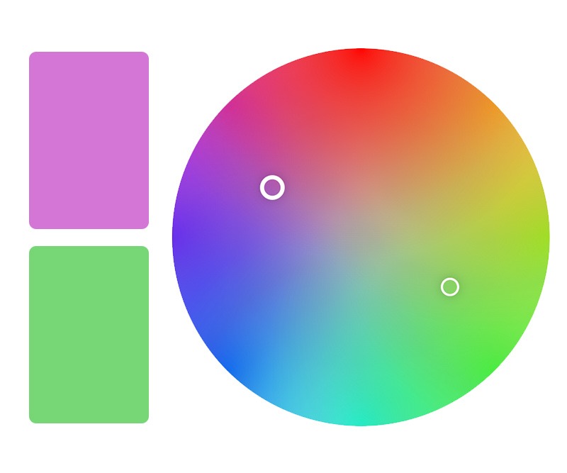 exemple de couleurs complémentaires